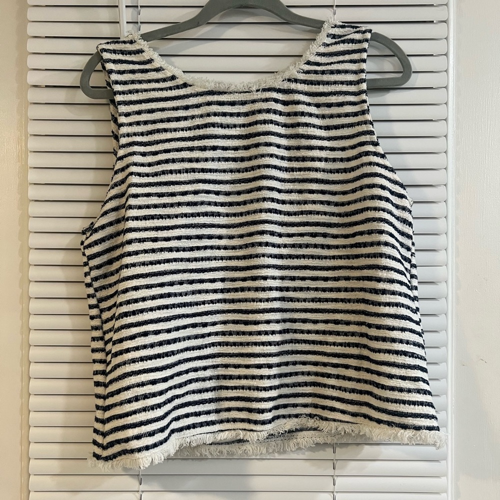 Green Envelope Tweed Tank Top